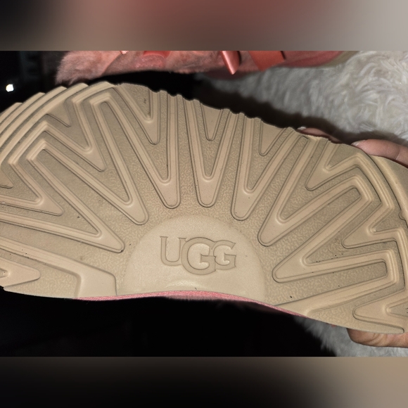 UGG Pink Winter Boots Mid-Calf Suede - Picture 3 of 4